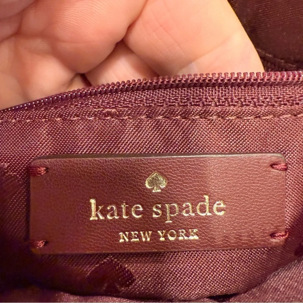 KATE SPADE Adel Pink Leather Medium Top Zip Crossbody Bag NEW